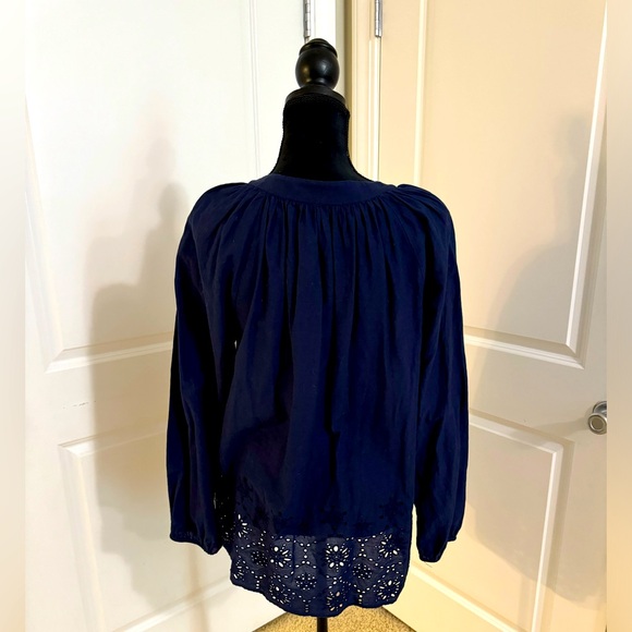 Lilly Pulitzer Navy Blue Blouse - Picture 2 of 4